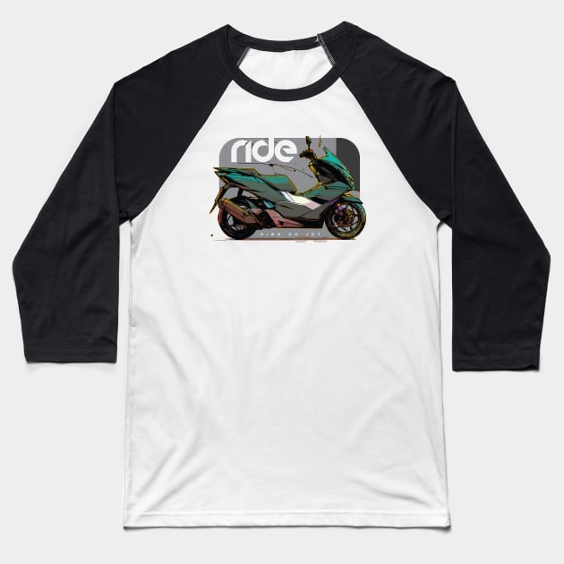 Ride Honda PCX cyber Baseball T-Shirt by NighOnJoy